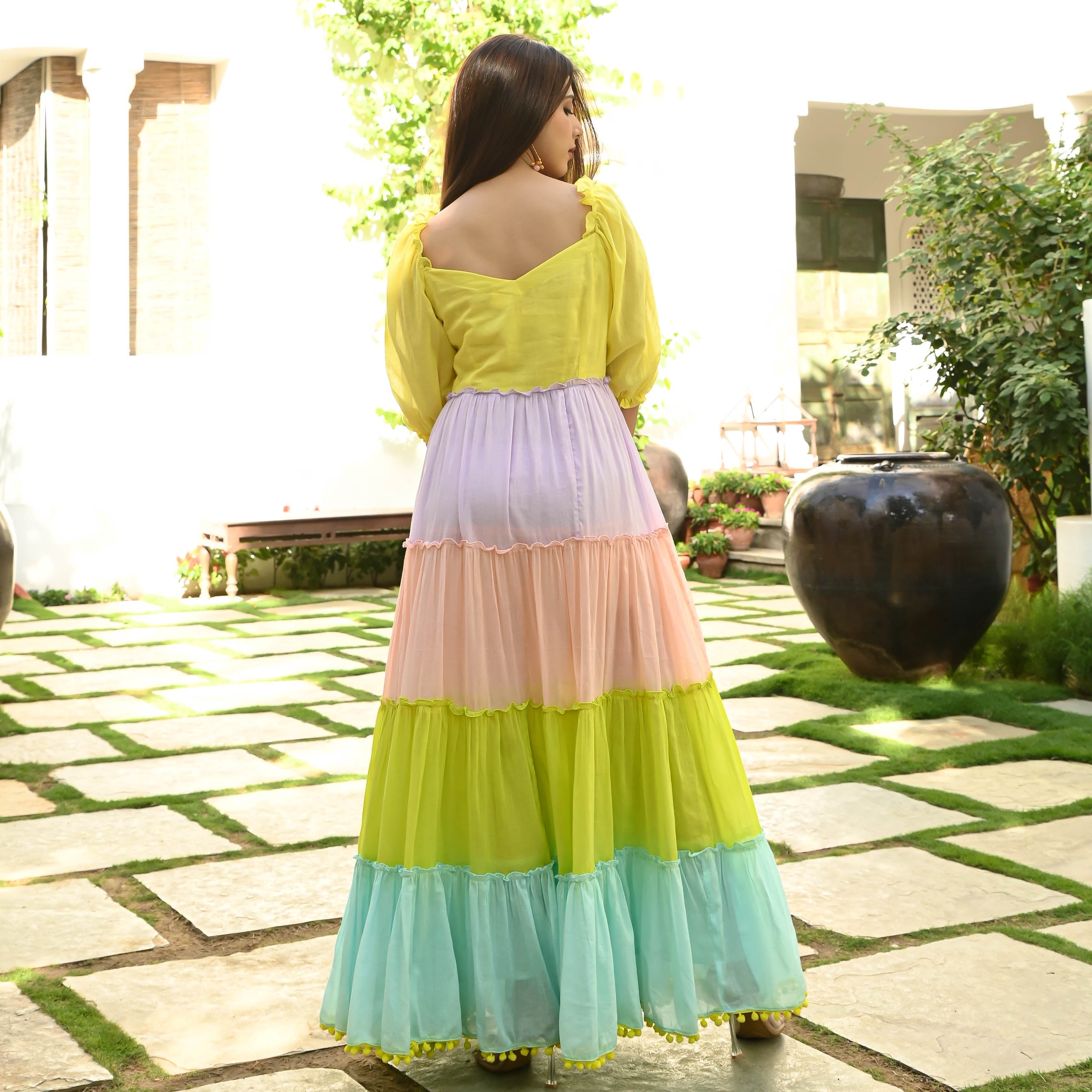 Bunaai PASTEL SHADES COTTON DRESS