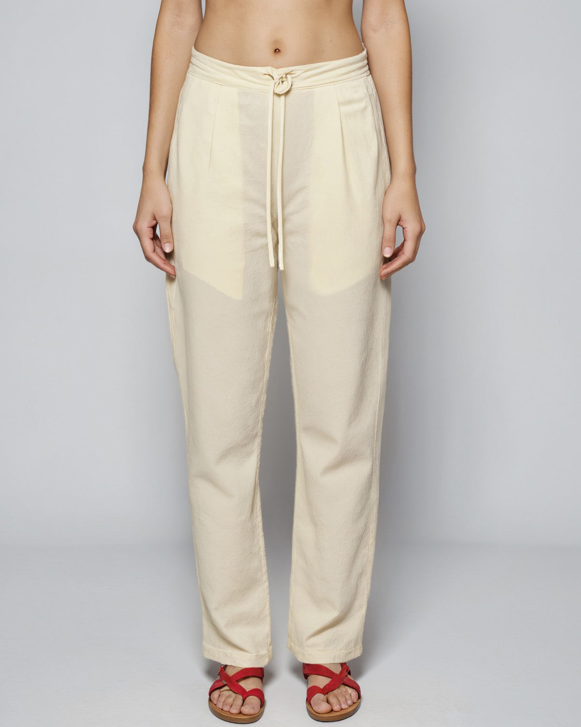 Cotton Straight Pants for Women