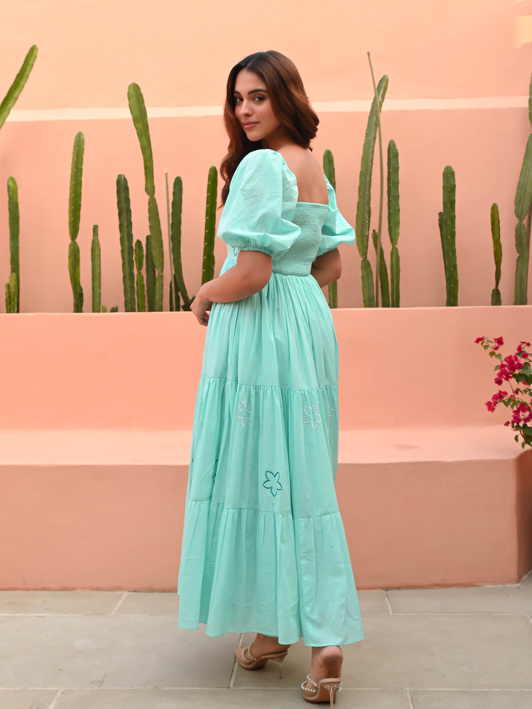 Sky Blue Cotton Dress