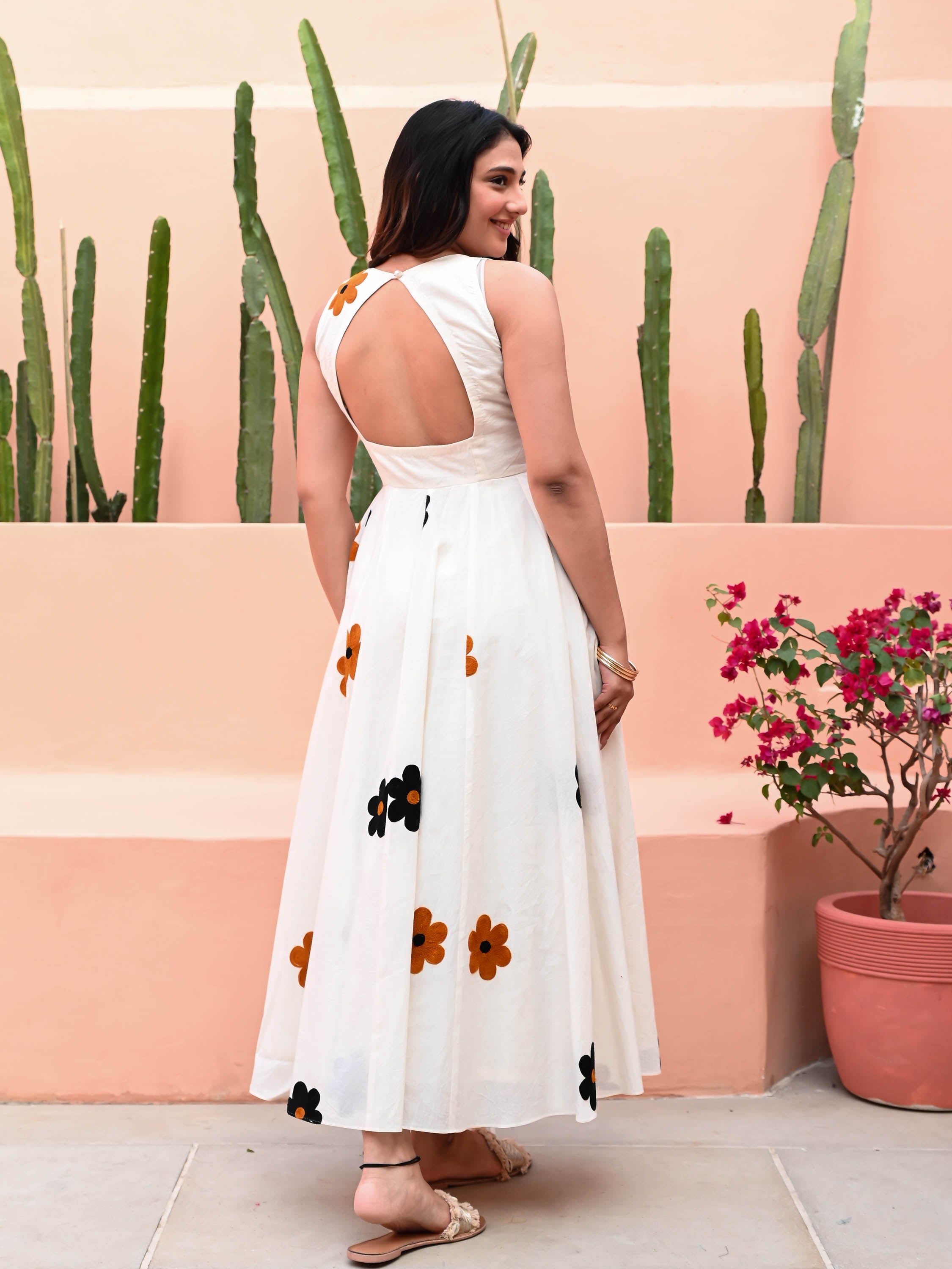 Snow White Embroidered Dress