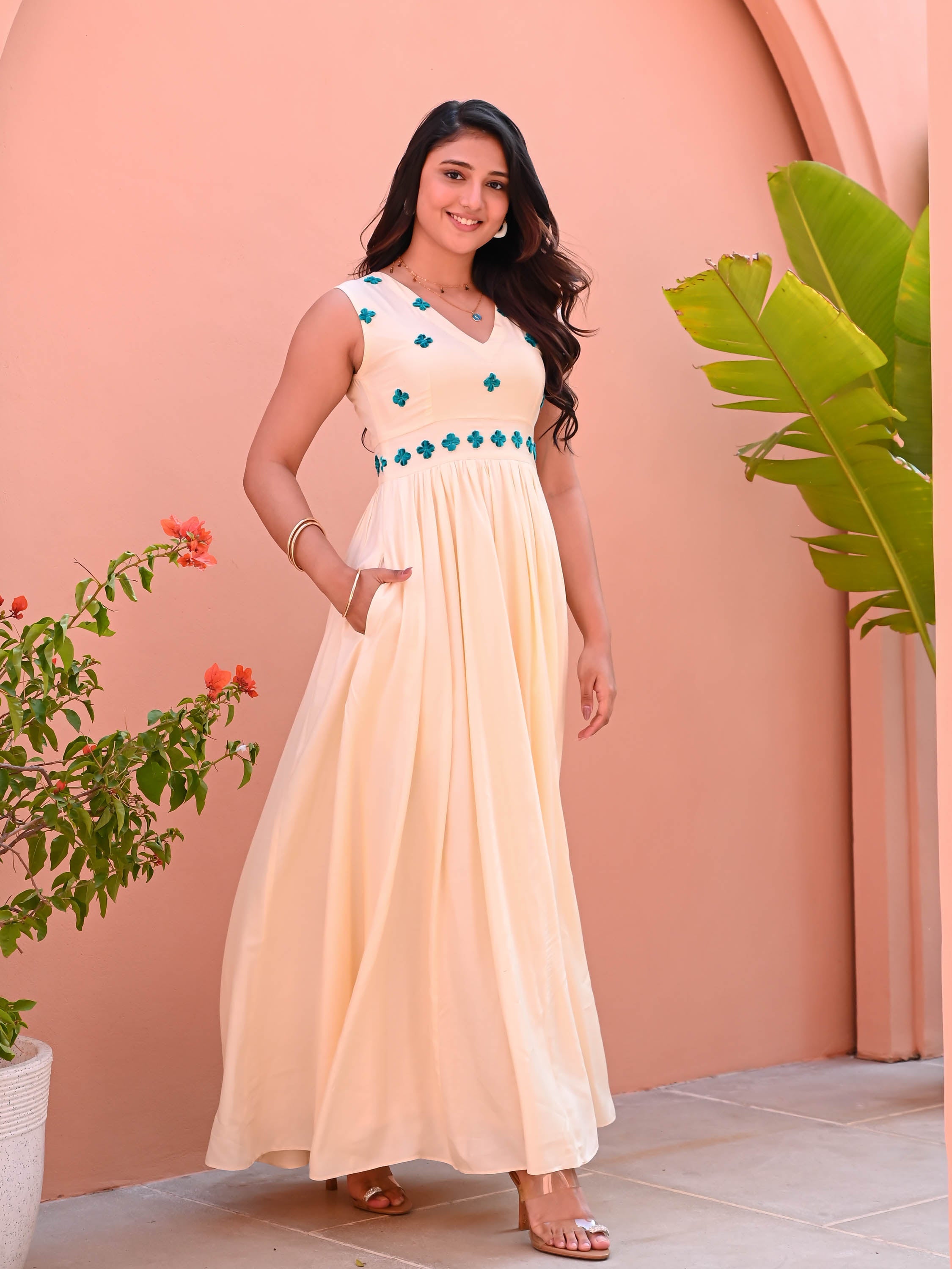 Biscotti Beige Cotton Dress