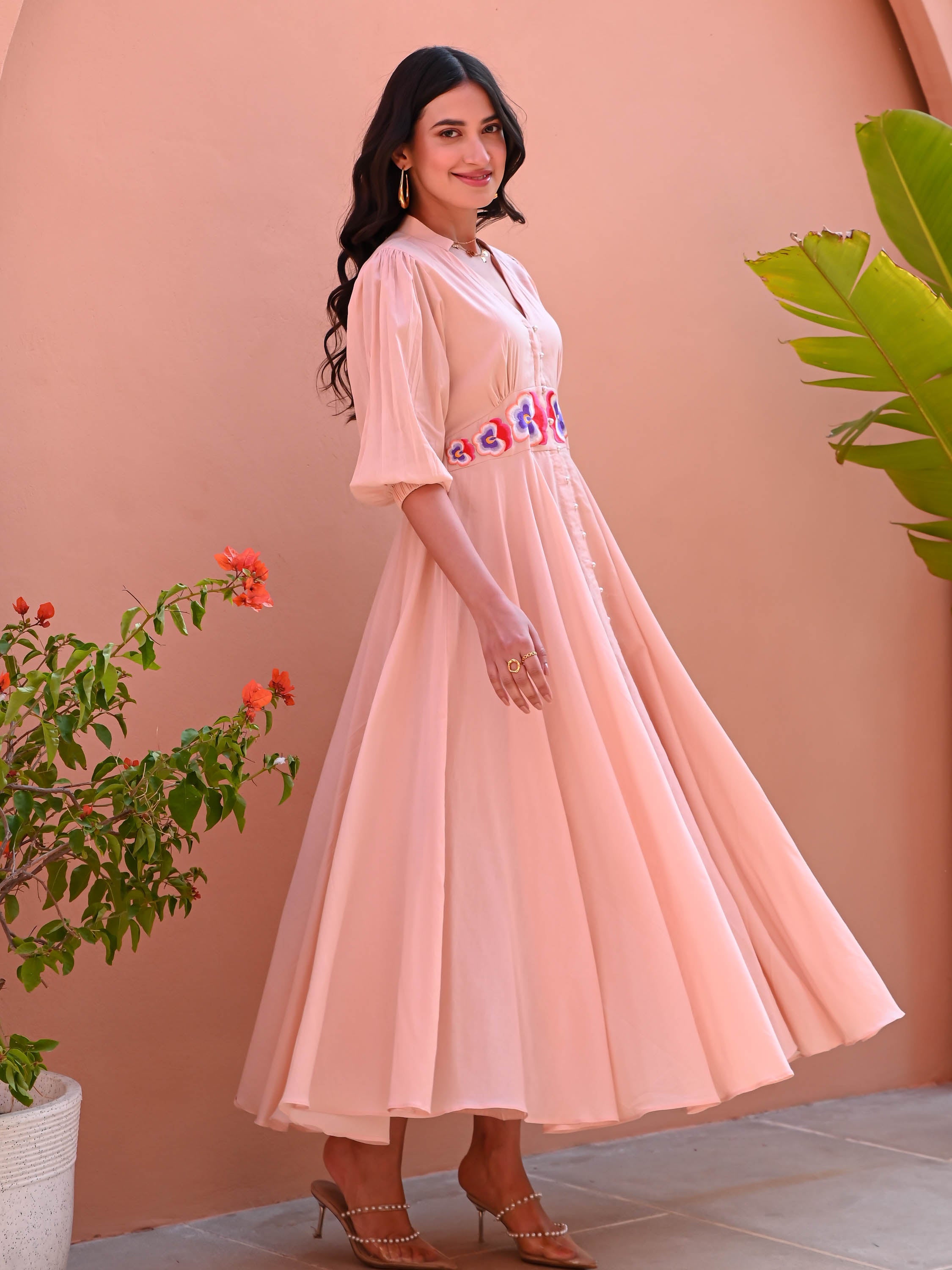 Pale Rose Cotton Dress