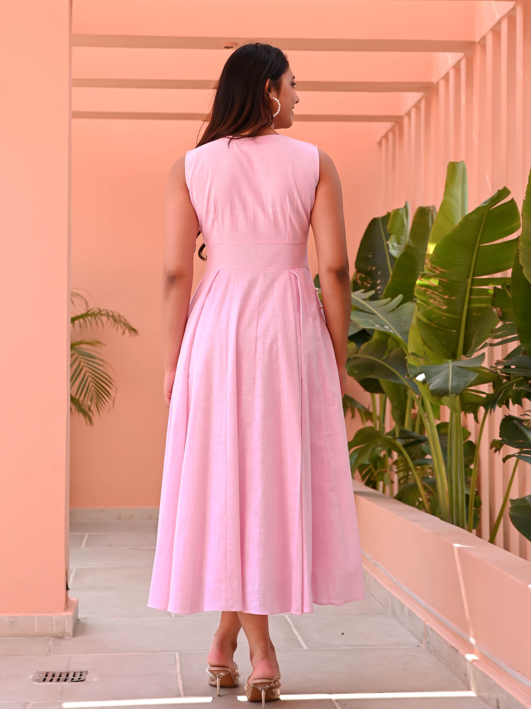 Prism Pink Cotton Dress