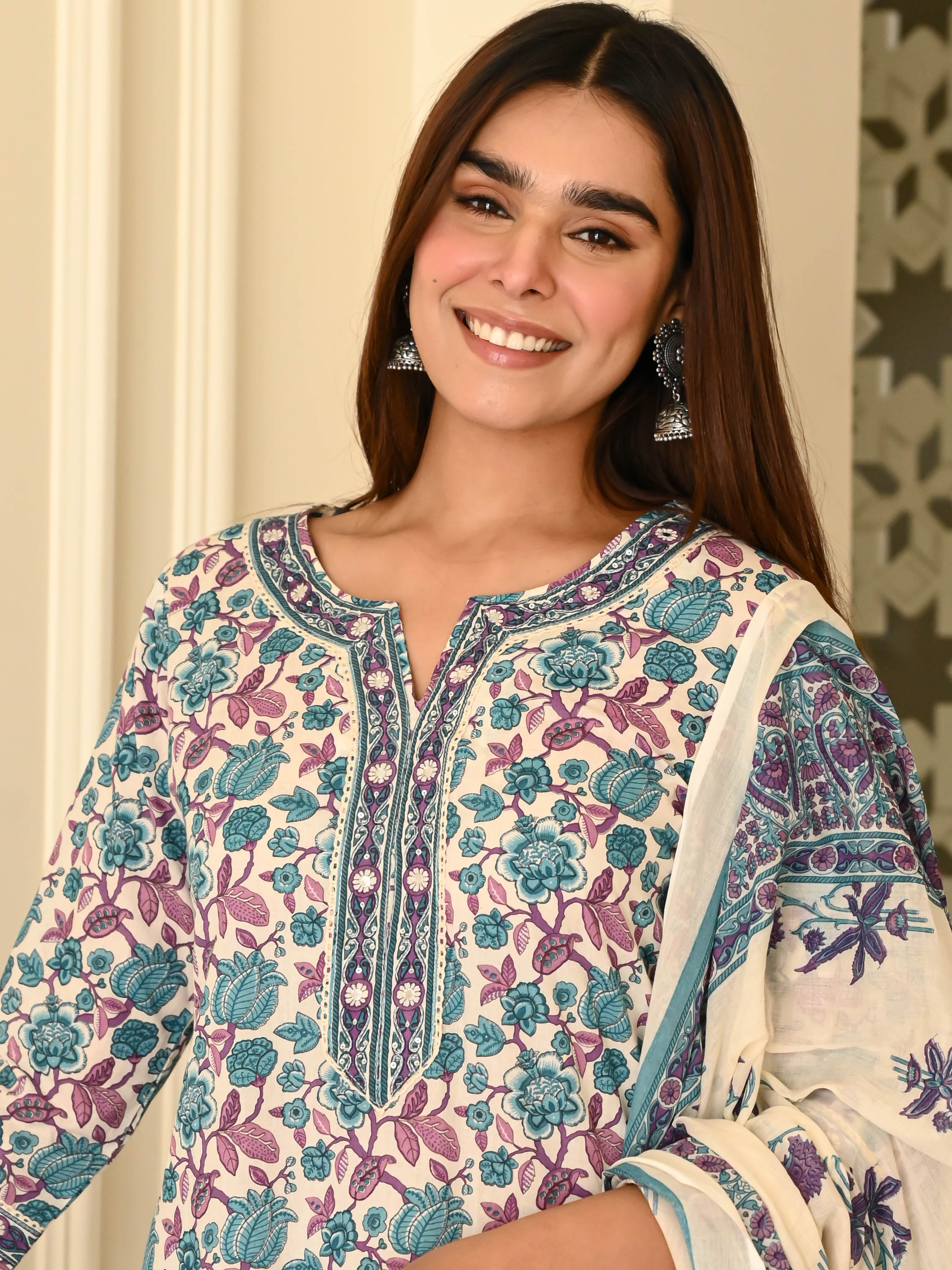 Bunaai Aarohi Cotton Suit Set