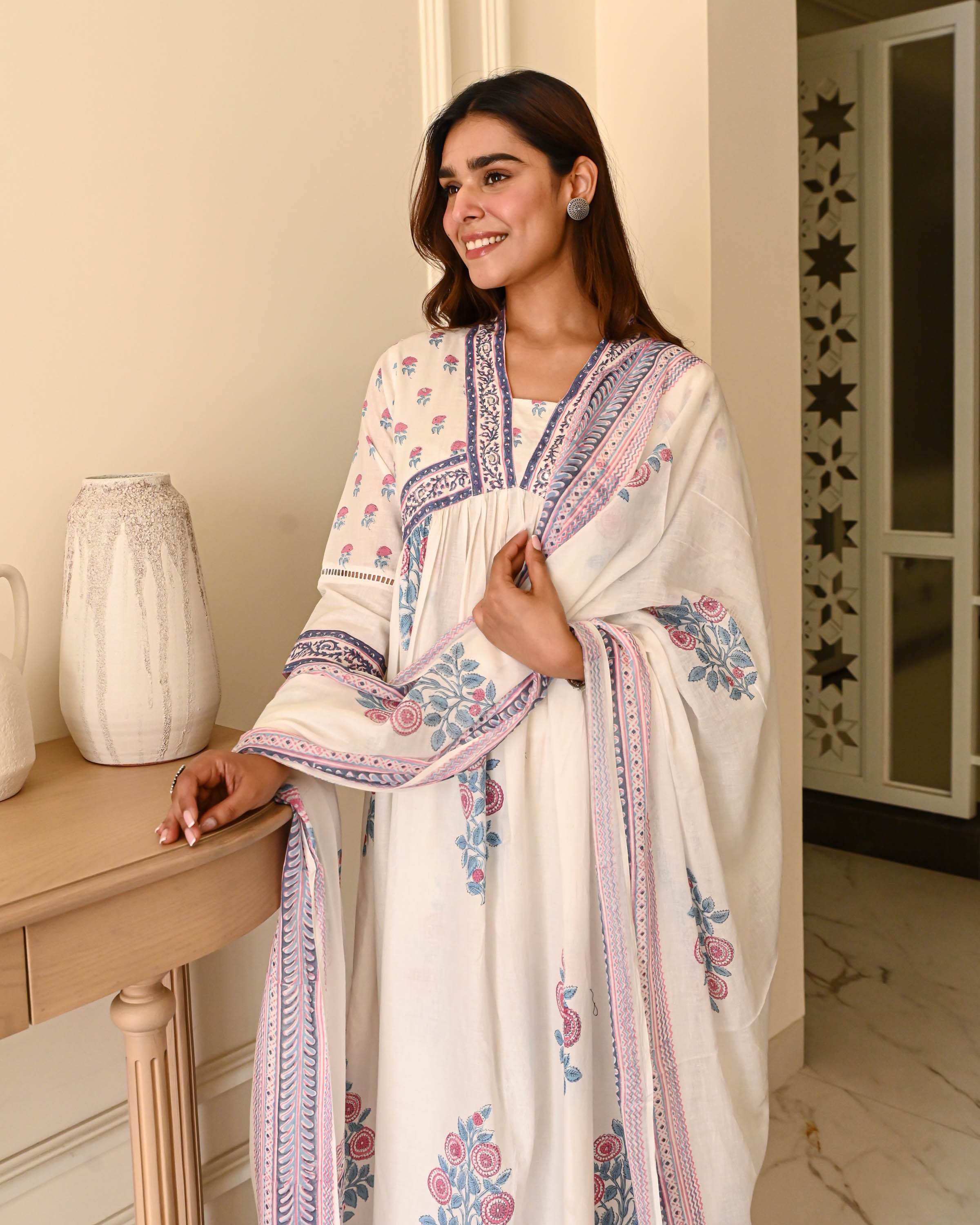 Bunaai Saanjh Cotton Suit Set