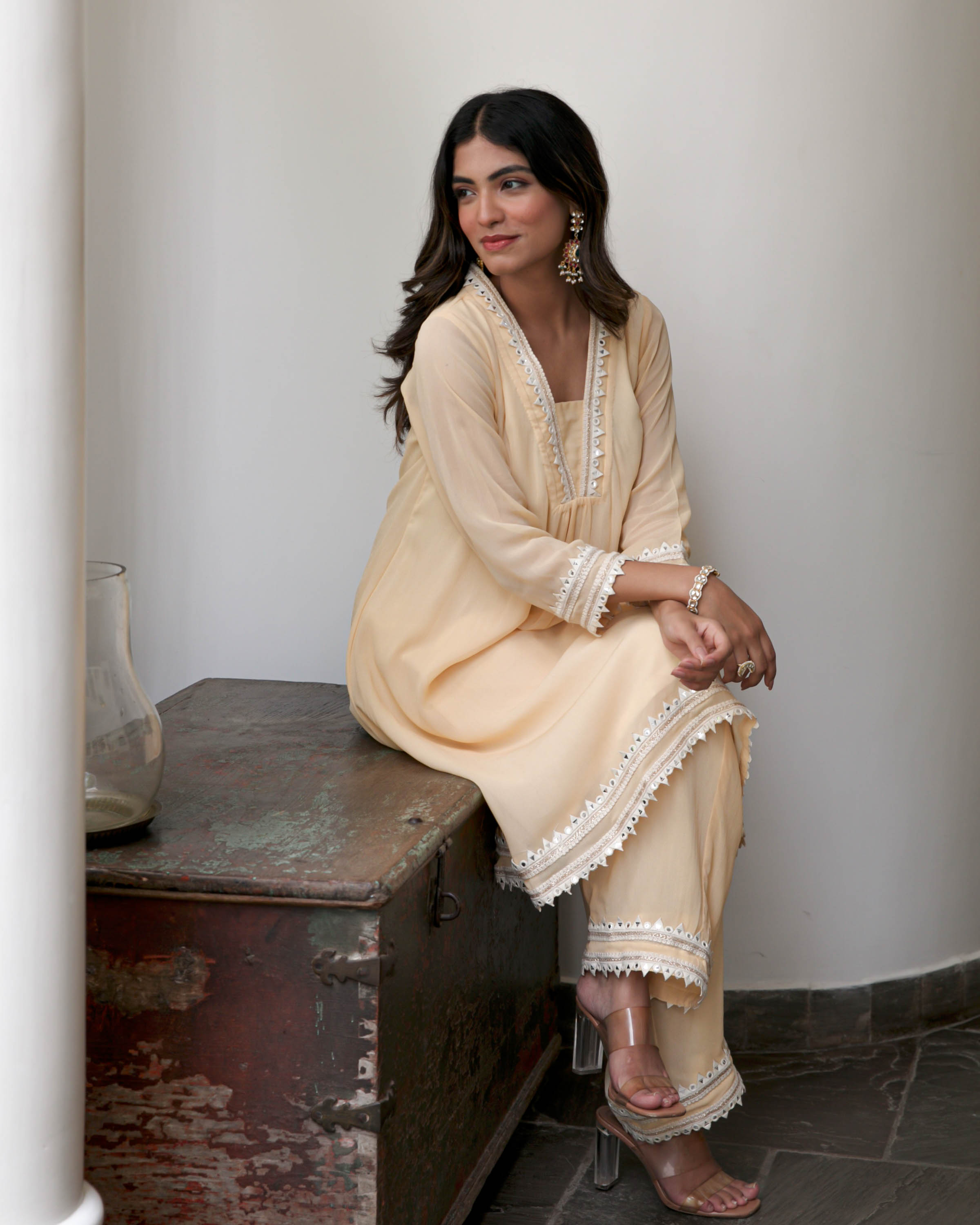 Offwhite Kurta Pants