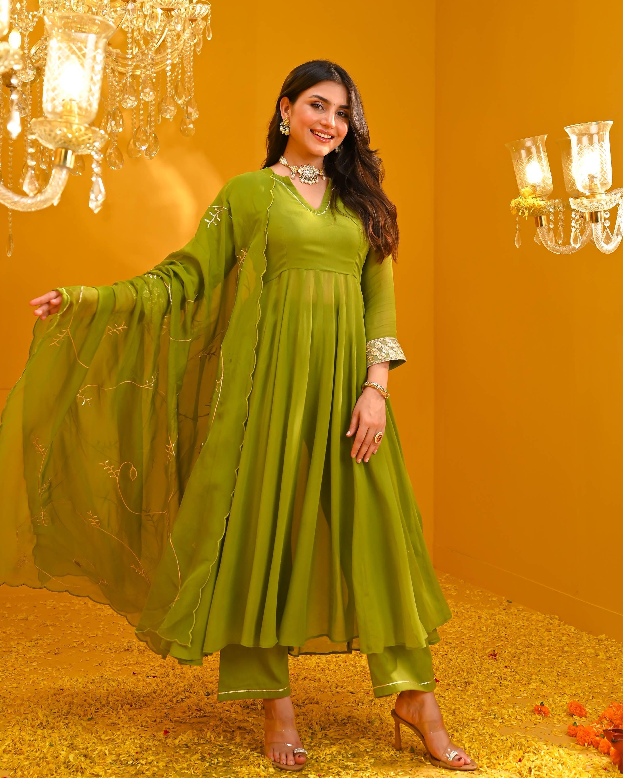 Aahana Georgette Suit Set