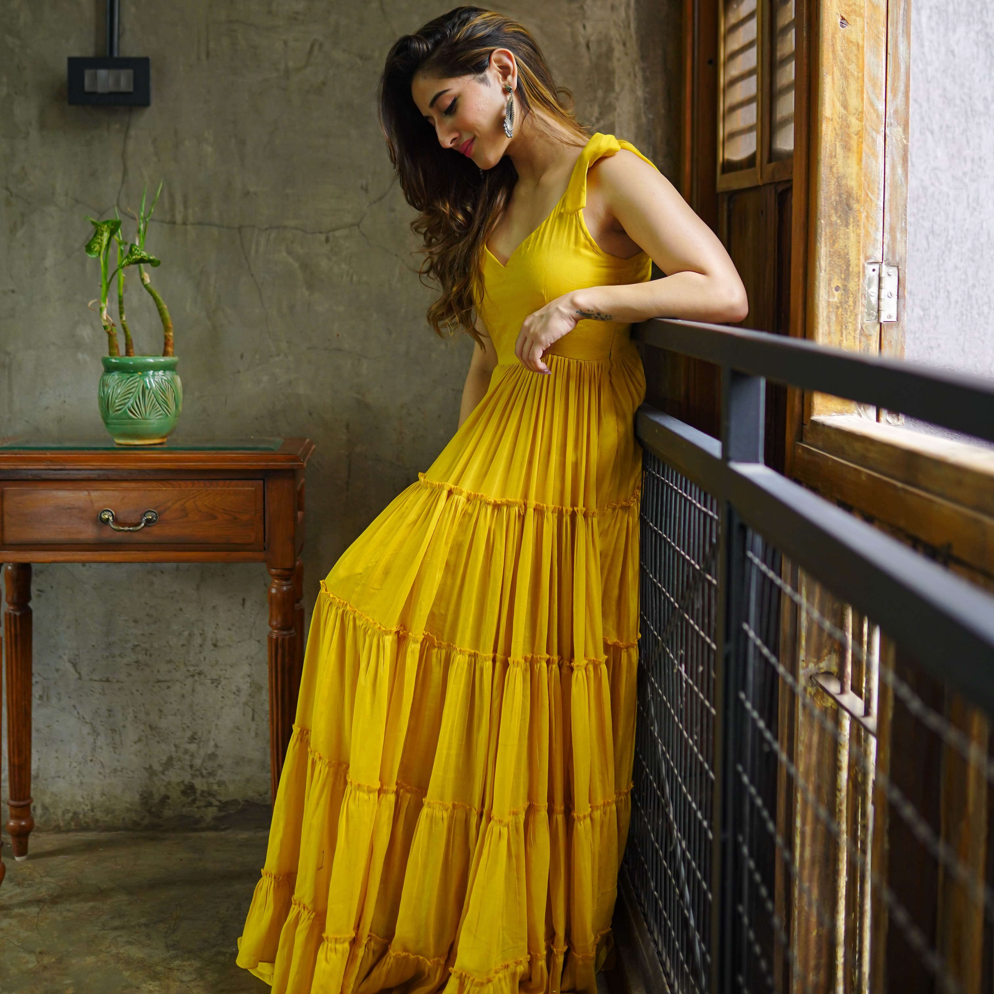 Bunaai Rylee Cotton Maxi Dress