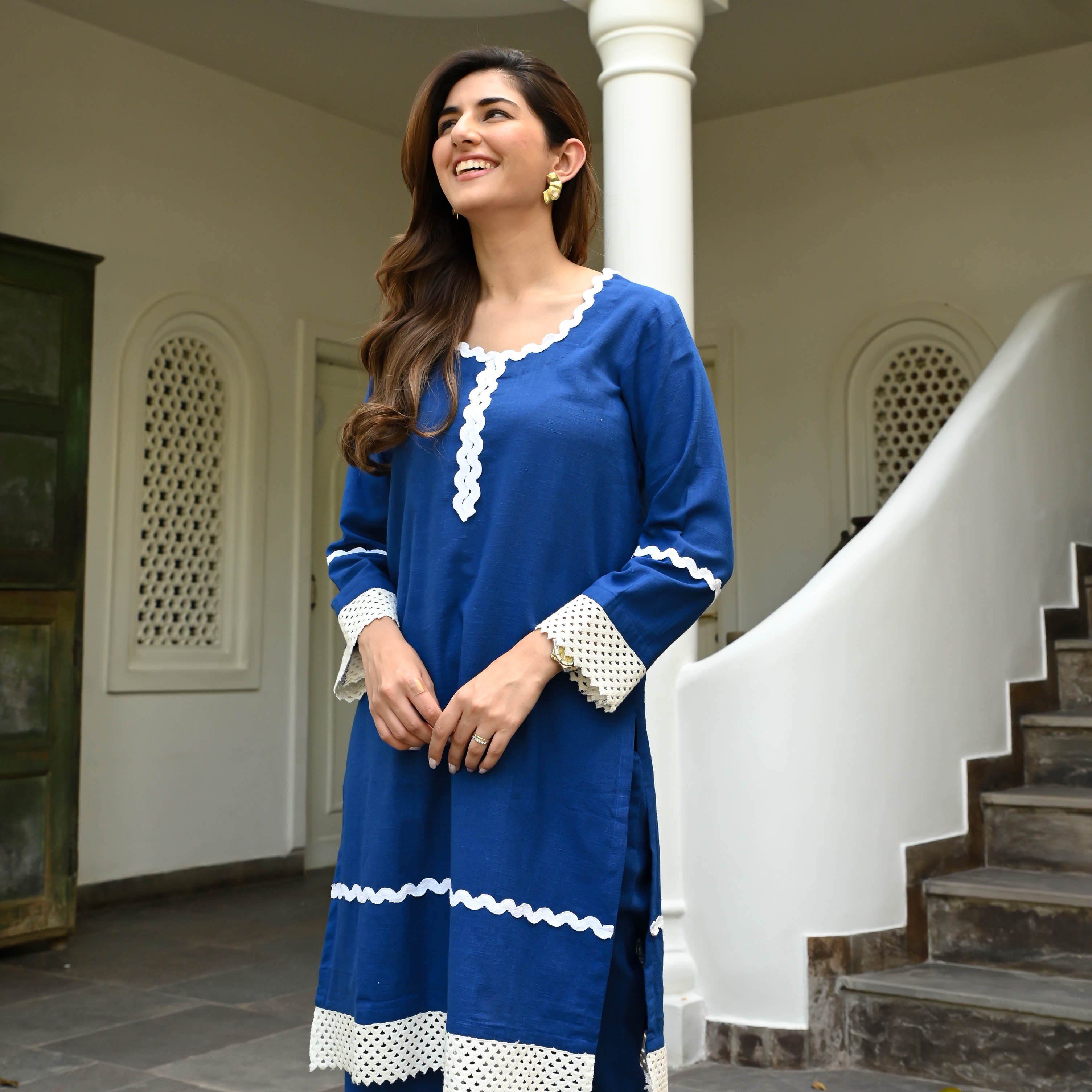 Bunaai Cotton Enchant Kurta Set