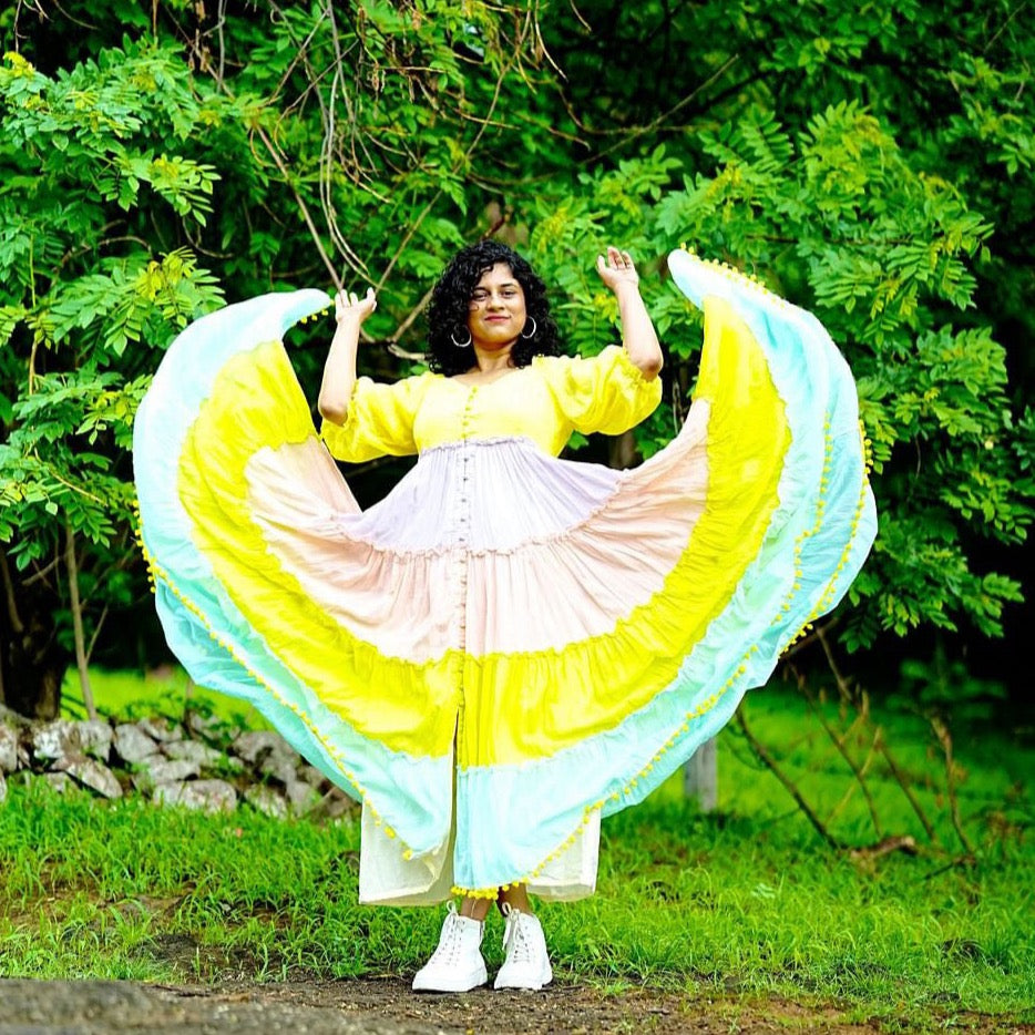 Bunaai PASTEL SHADES COTTON DRESS