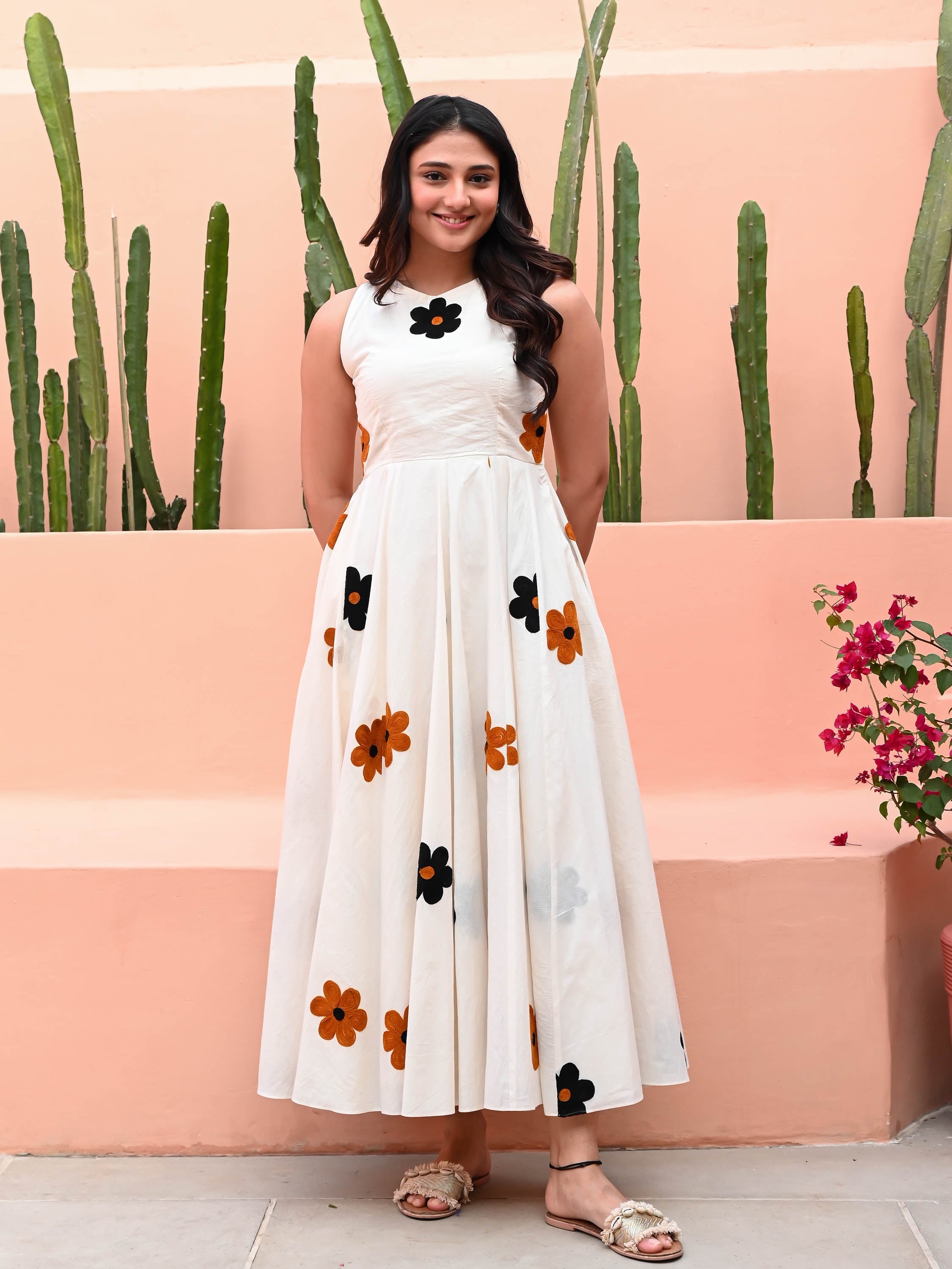 Snow White Embroidered Dress