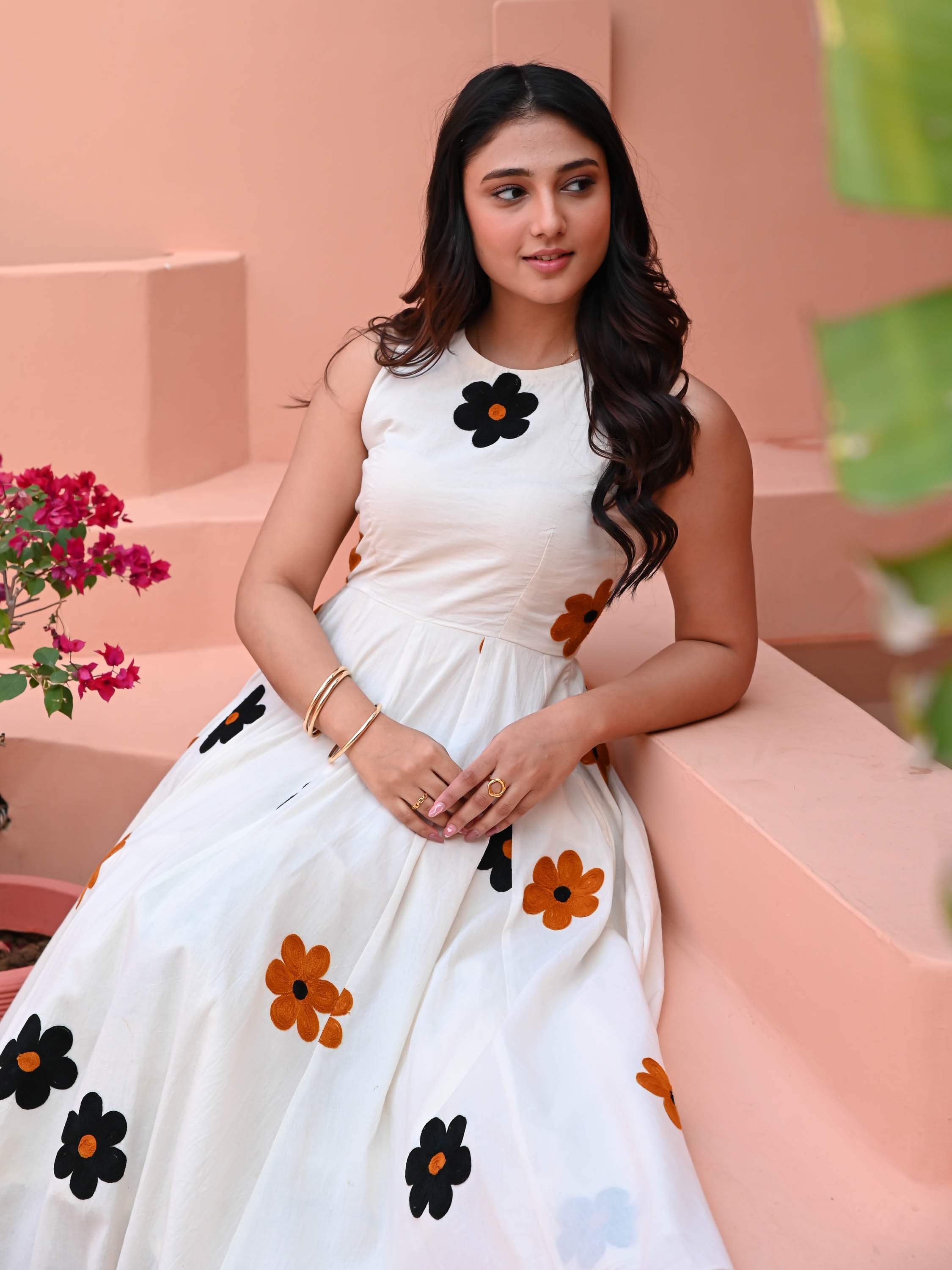 Snow White Embroidered Dress