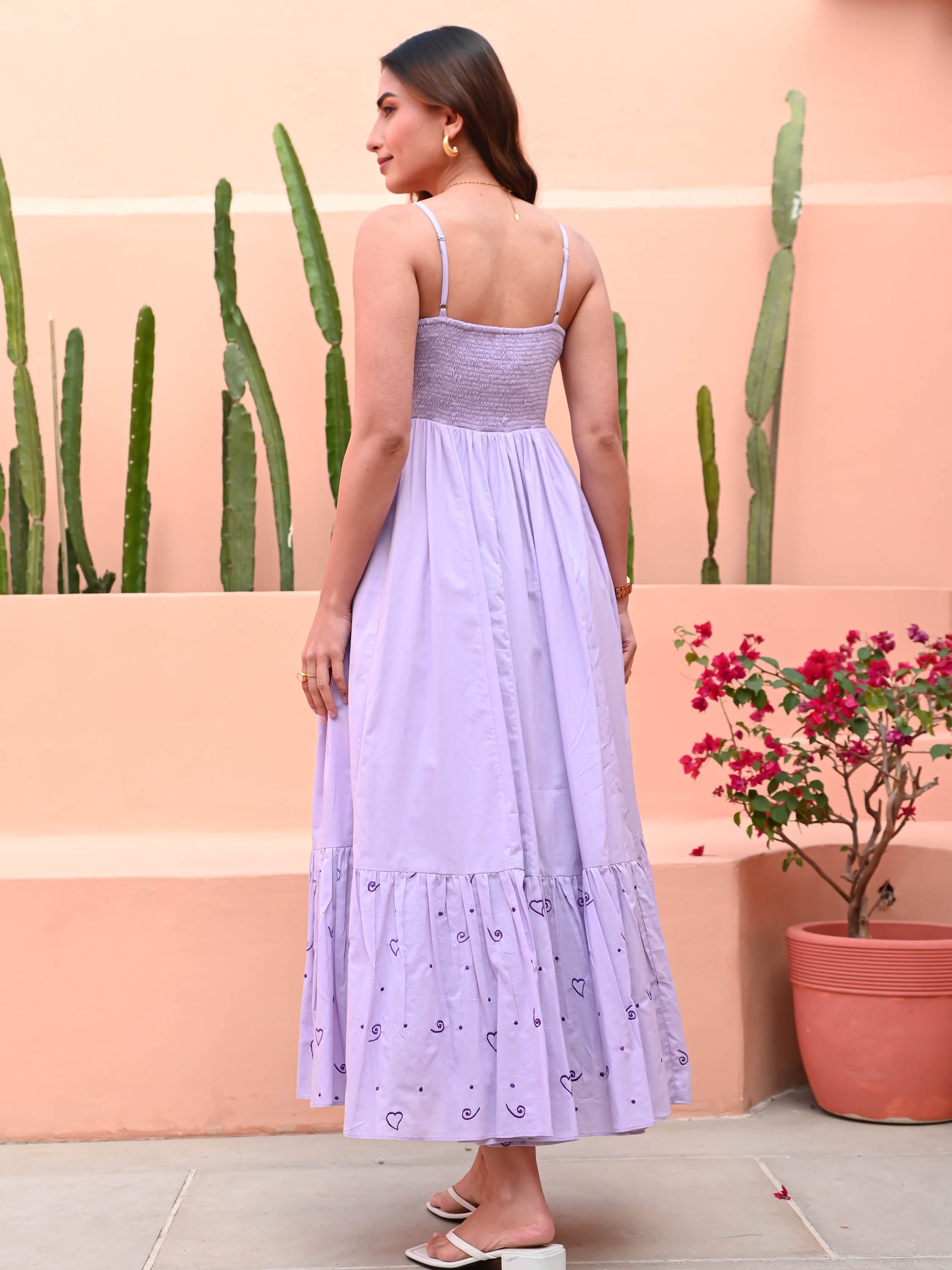 Light Orchid Cotton Dress