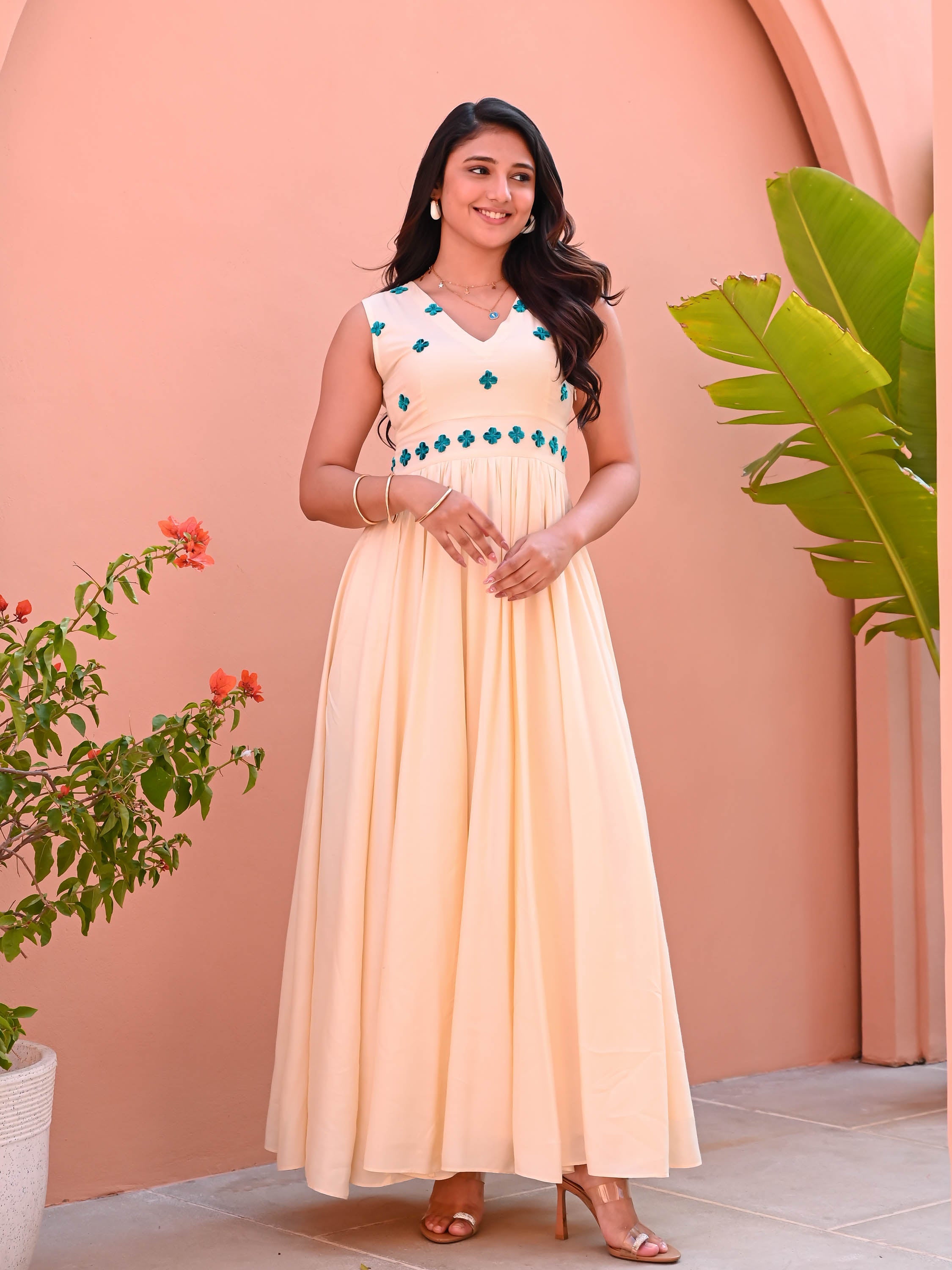 Biscotti Beige Cotton Dress