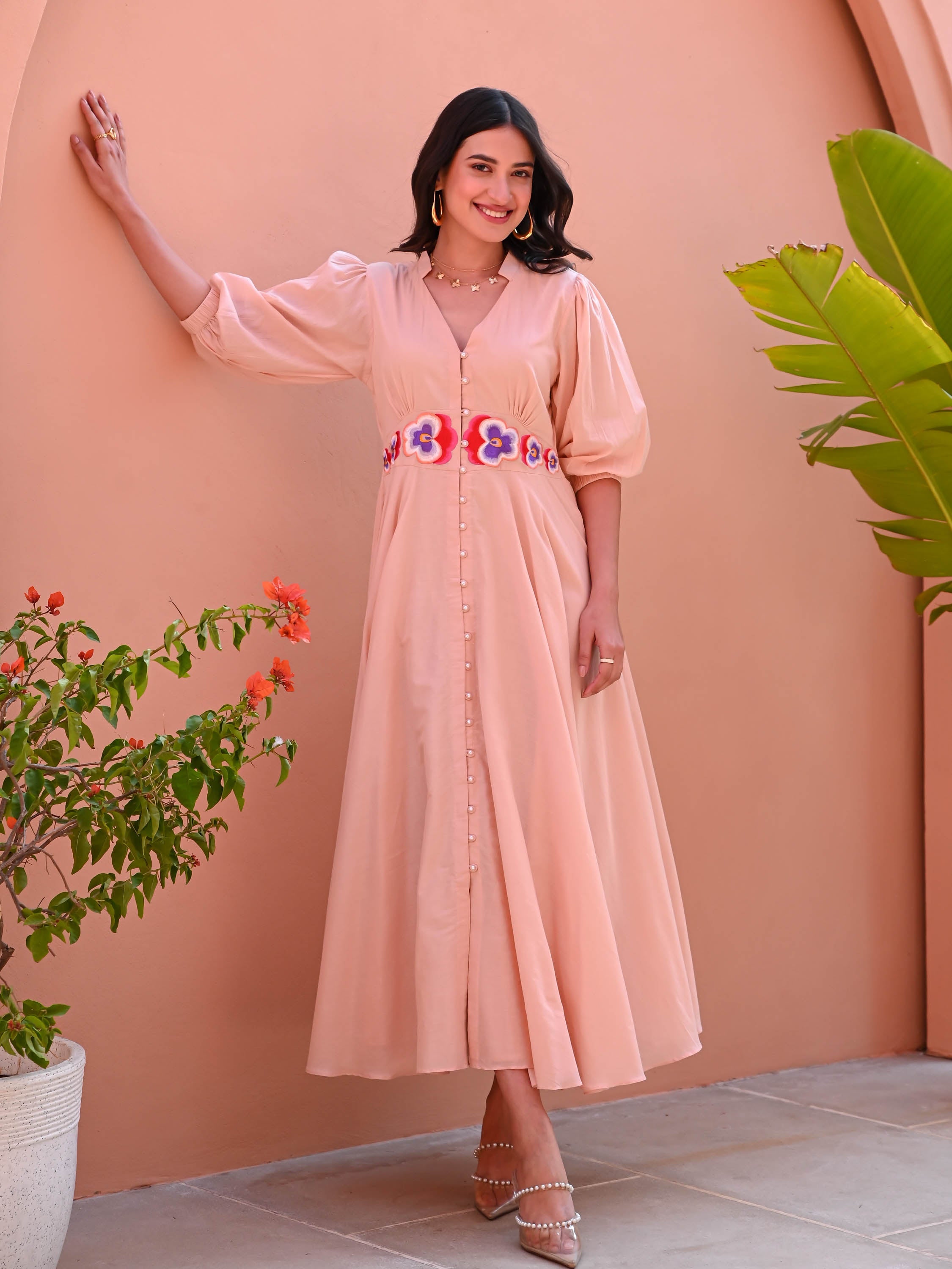 Pale Rose Cotton Dress