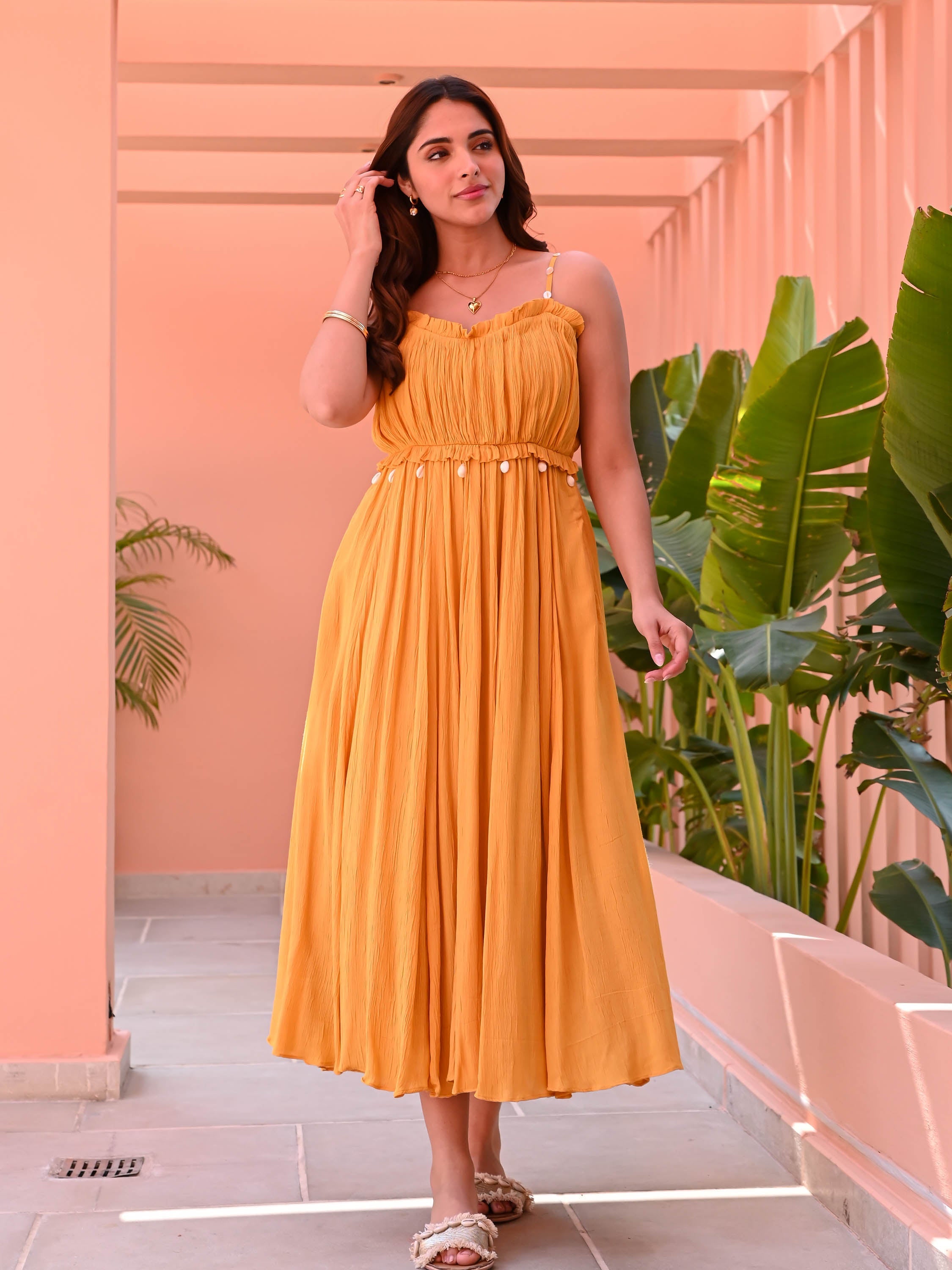 Daffodil Sleeveless Cotton Dress