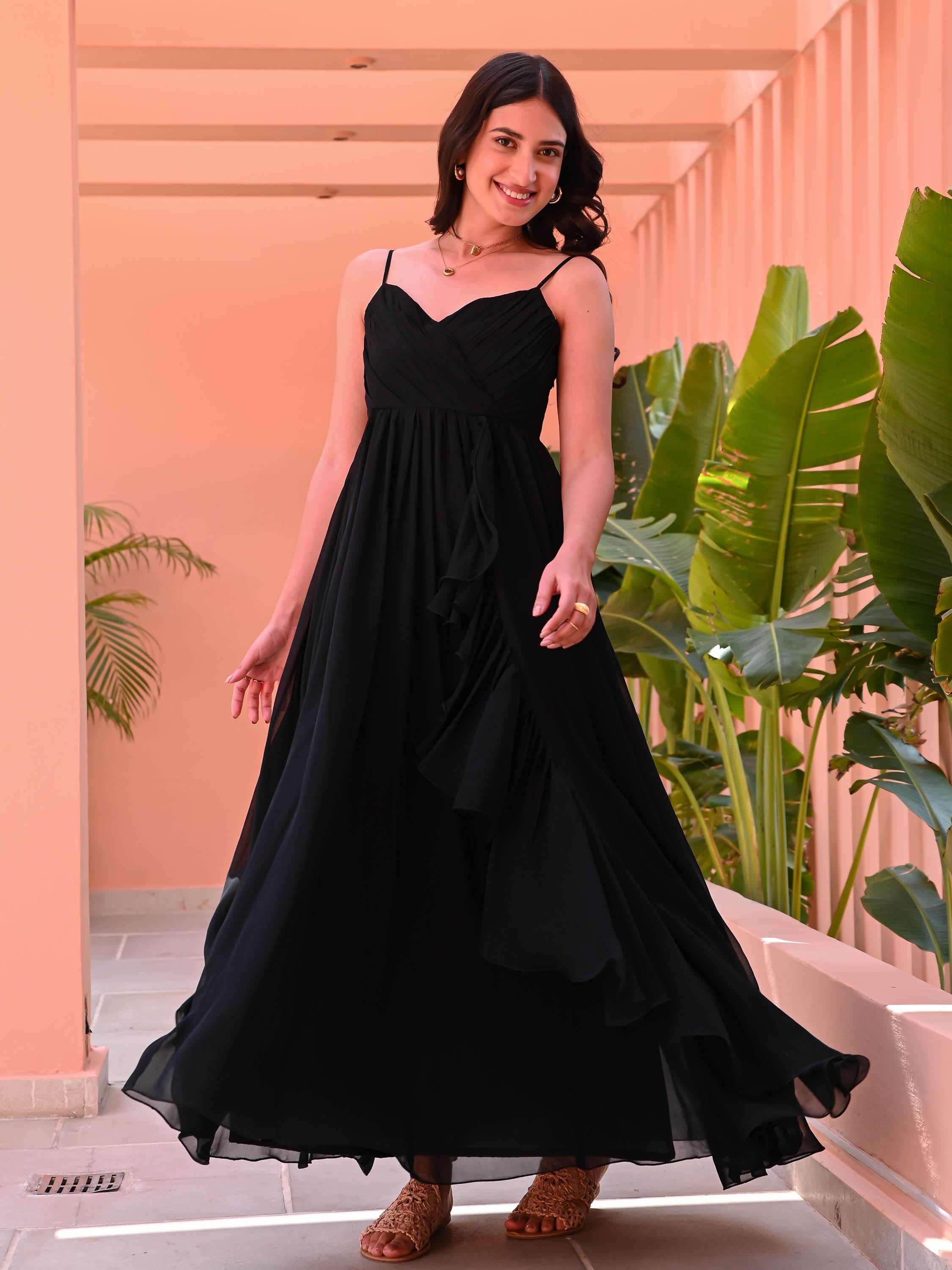 Black Criss Cross Dress