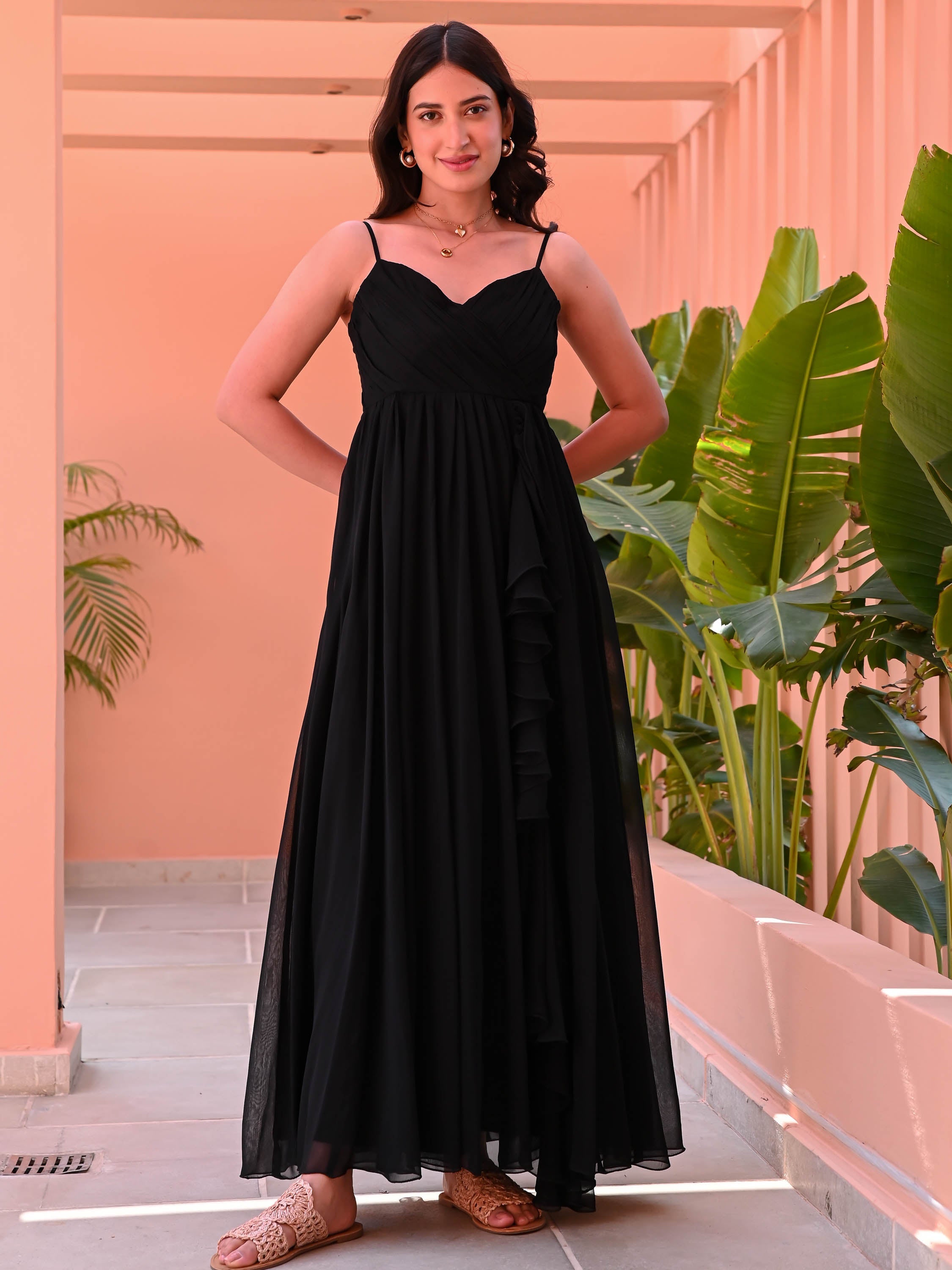 Black Criss Cross Dress