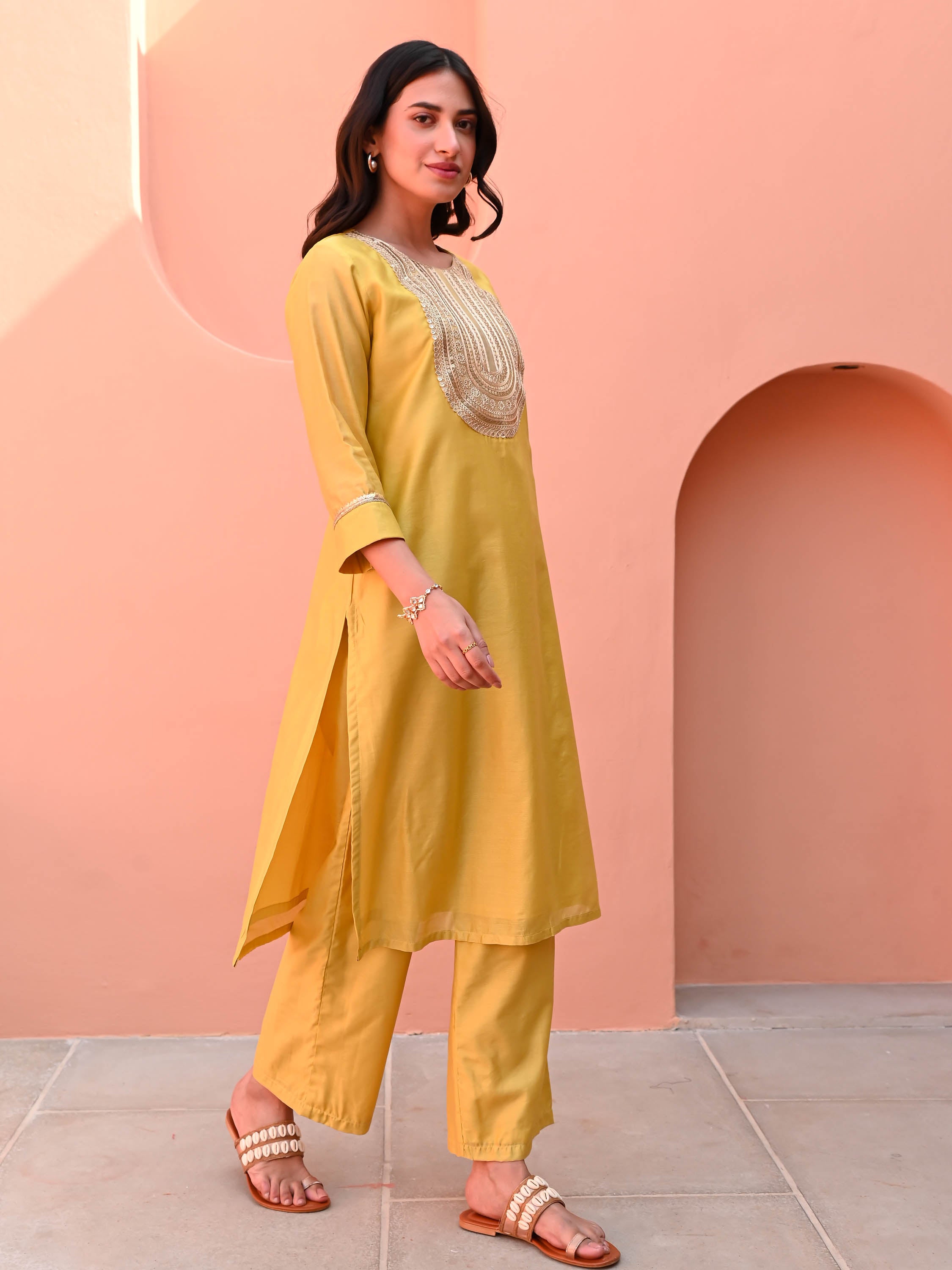 Golden Haze Kurta Set