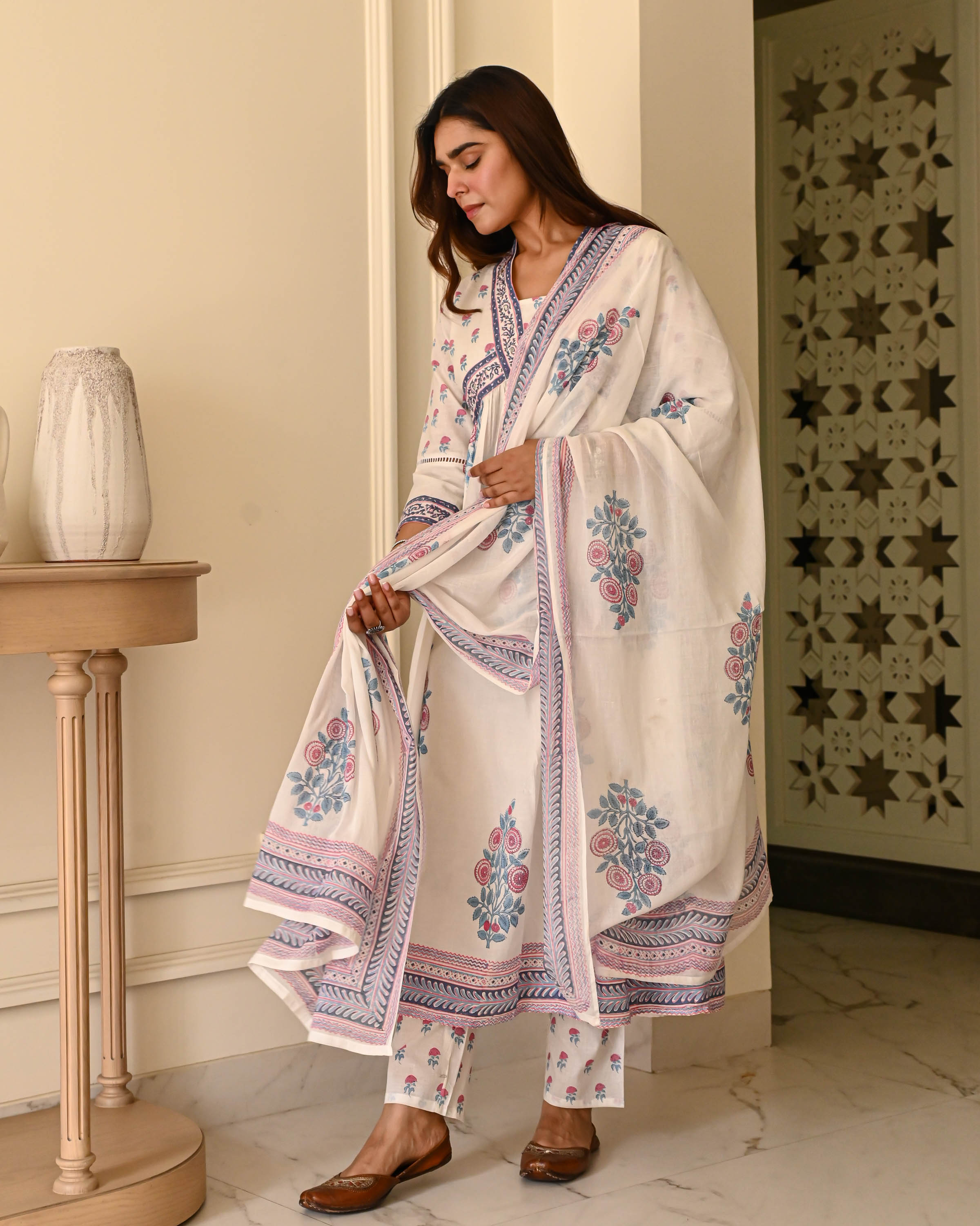 Bunaai Saanjh Cotton Suit Set
