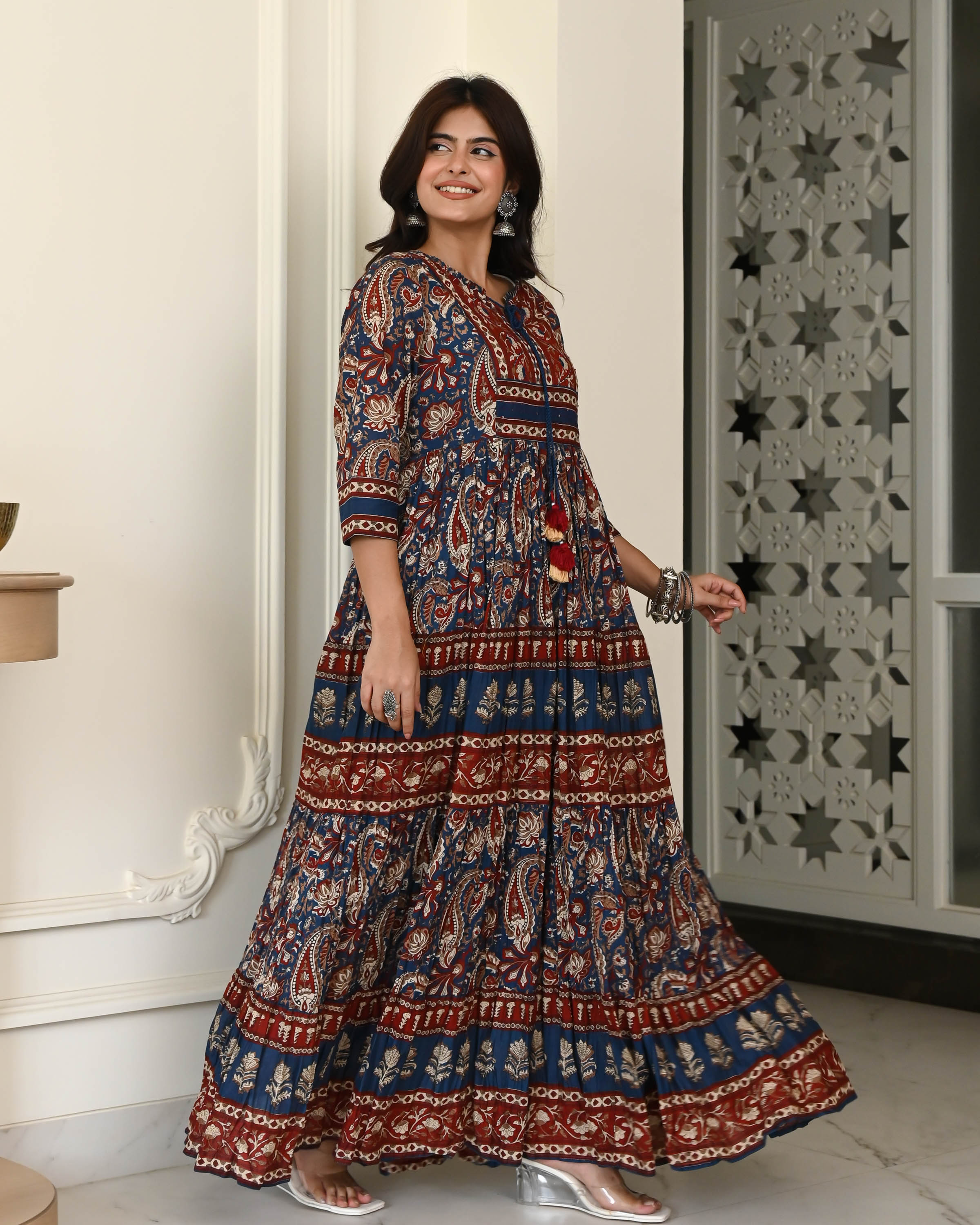 Handblock Printed Cotton Dress