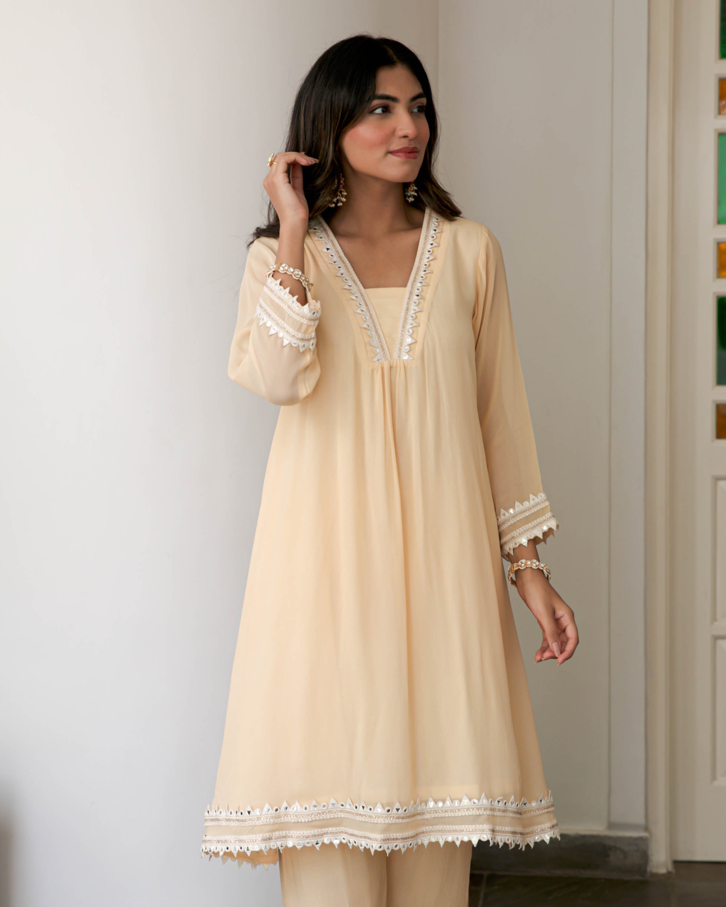 Offwhite Kurta Pants