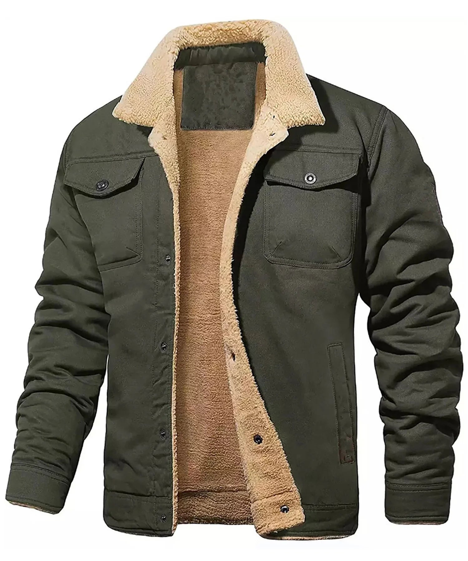 Signature Tunica Men's Faux Shearling Lined Parka Warm Winter Coat