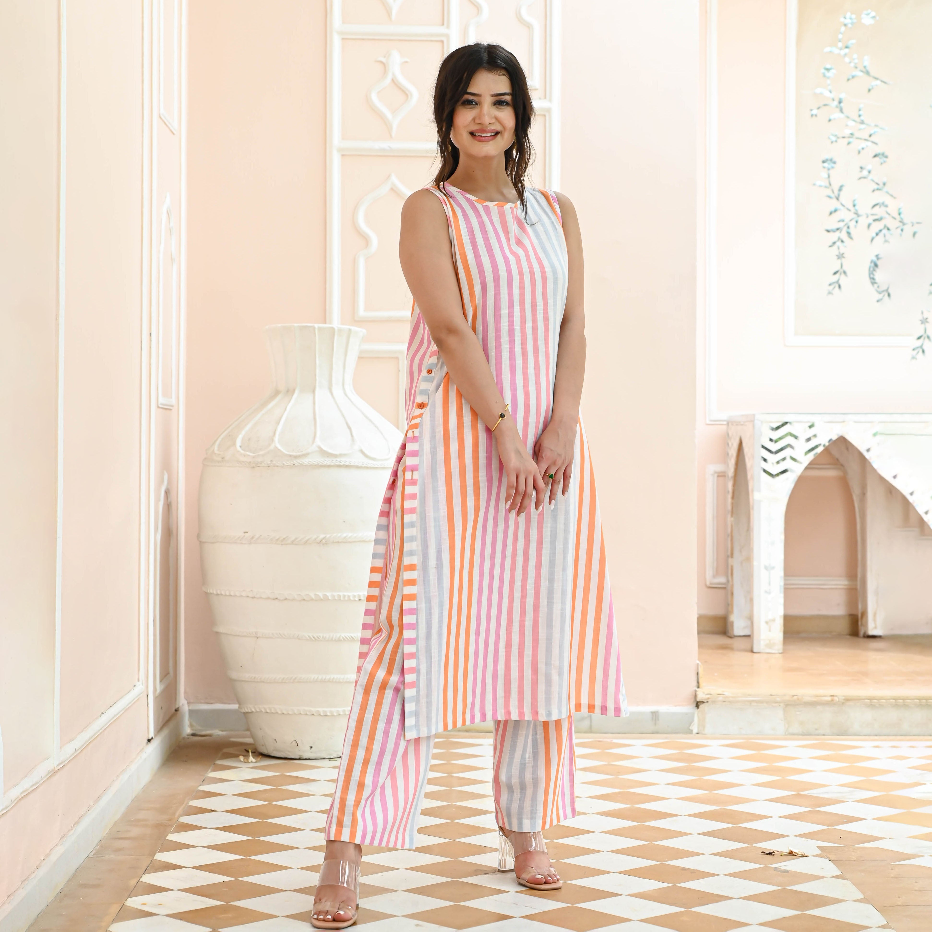 Rupika Stripes Co-ord Set