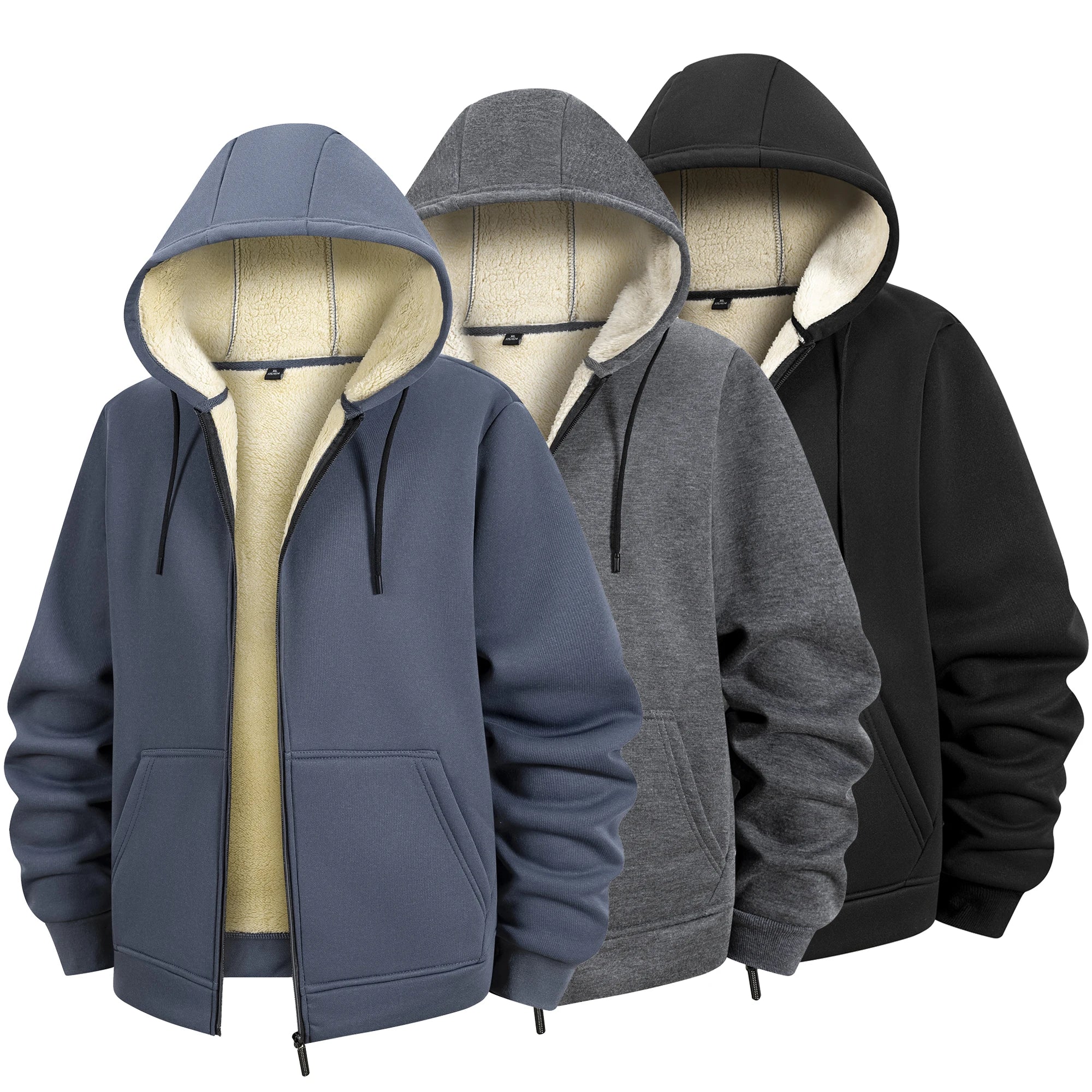 Thick Winter Long Sleeve Sport Hoodies Jacket for Men