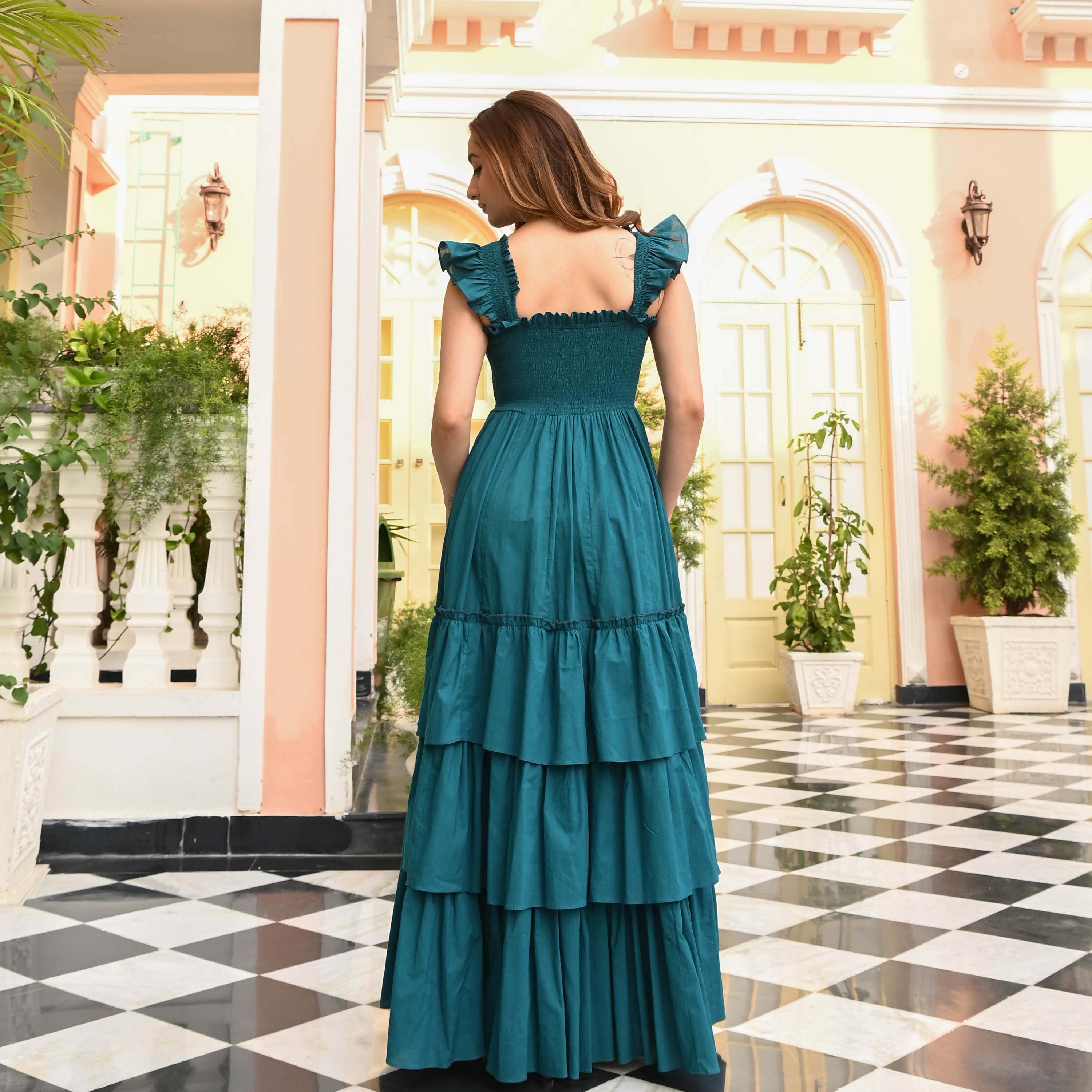 Bunaai Coastal Charm Cotton Dress