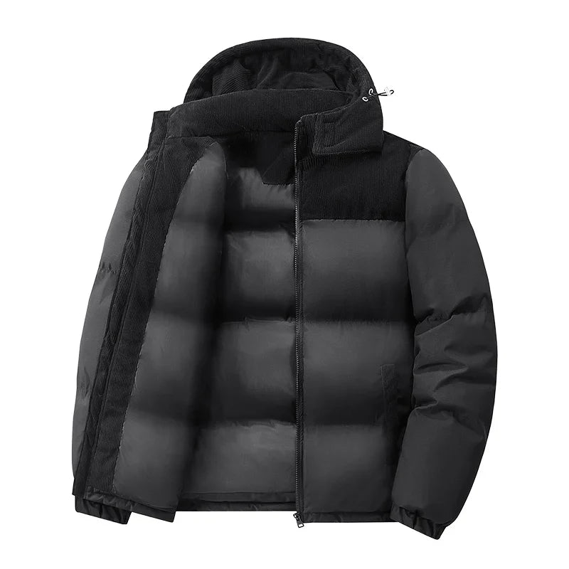 Signature Tunica Men's Oversize Puffer Thickened Warm Loose-Fit Winter Coat