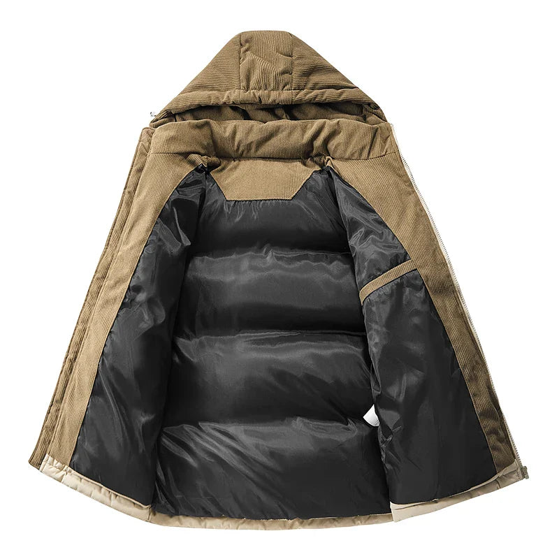 Signature Tunica Men's Oversize Puffer Thickened Warm Loose-Fit Winter Coat