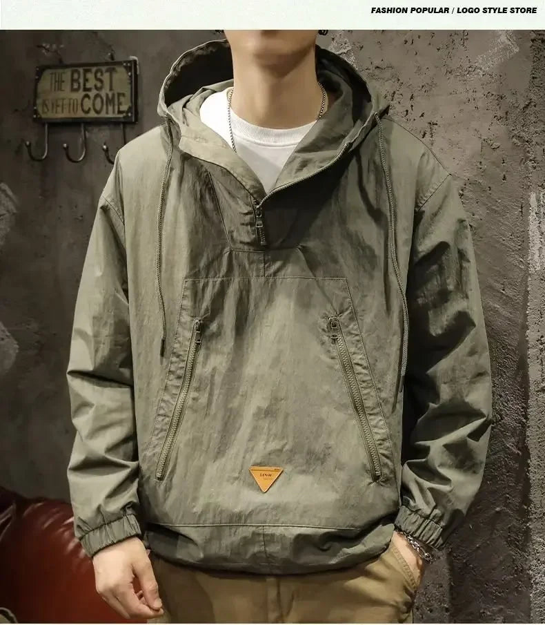 Signature Tunica Men's Style Half-Zip Hooded Outdoor Workwear Jacket